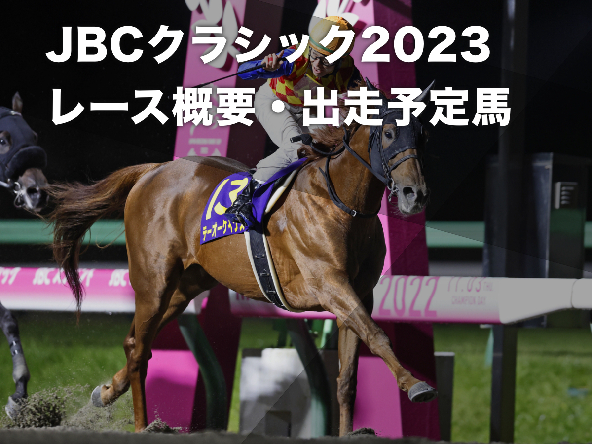 JBCクラシック2023】レース概要・過去の優勝馬・出走予定馬など 11月3