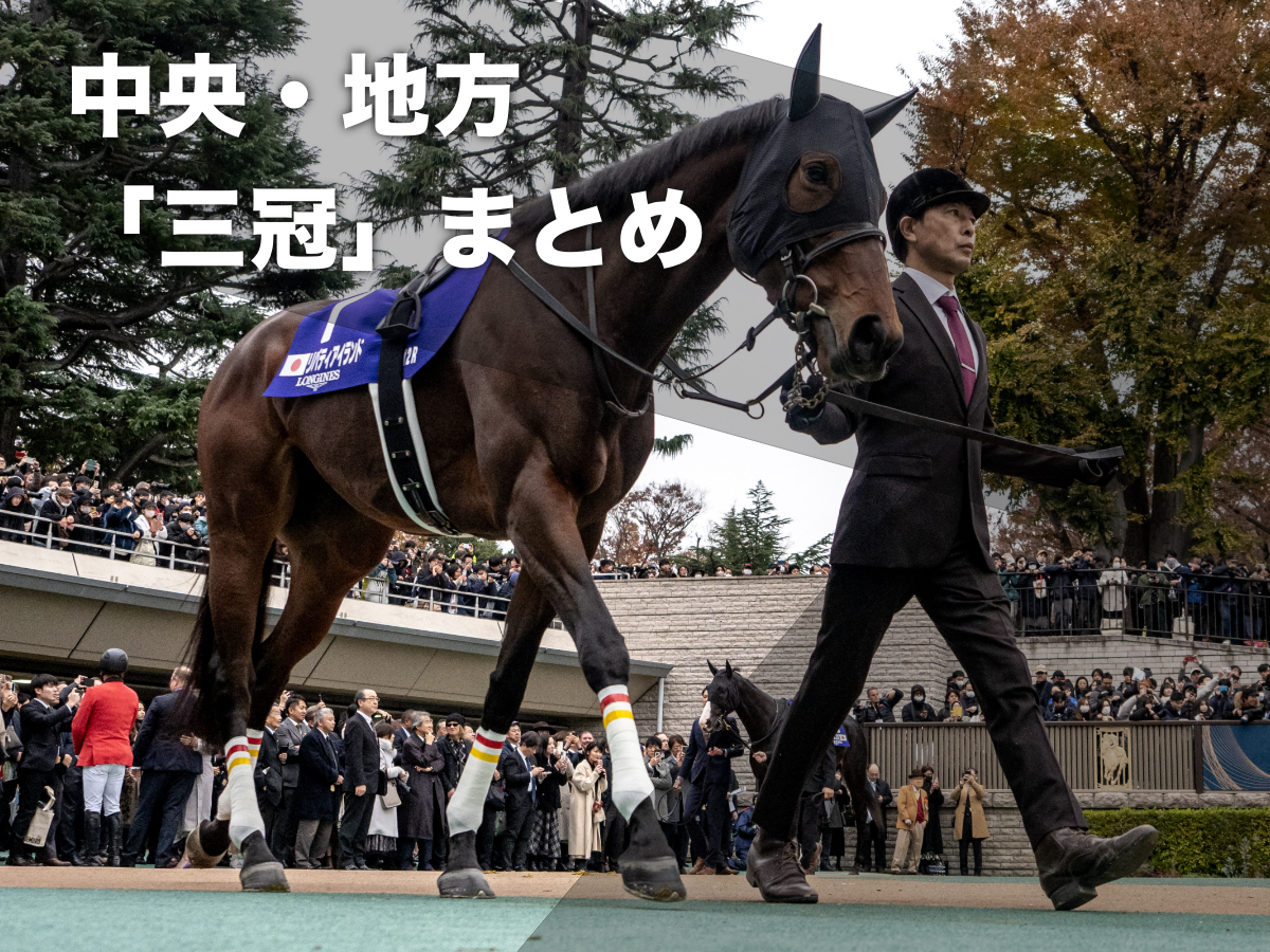 三冠まとめ】中央クラシック三冠・中央牝馬三冠・地方競馬の三冠