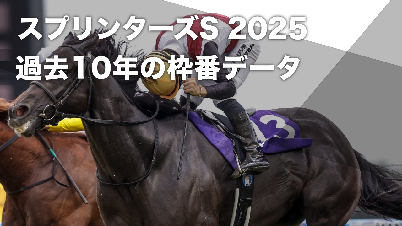 jra競馬スプリンターズS トロットスター優勝パネル スプリンターズステークス2025予想】1枠の複勝率が40パーセント