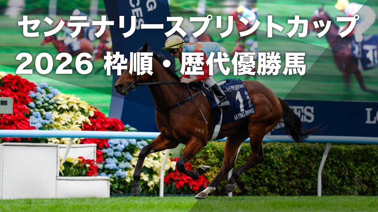 センテナリースプリントカップ2026】香港短距離三冠馬スプリンター