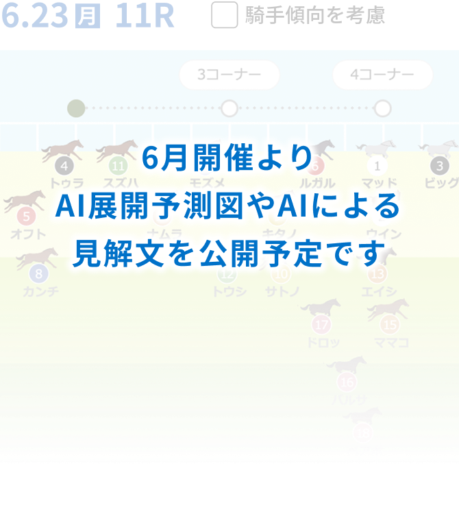 6月開催よりAI展開予測図やAIによる見解文を公開予定です